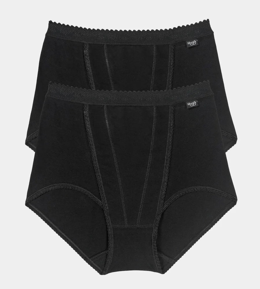 Sloggi mutande donna vita alta Control Maxi Confezione da 2 Slip