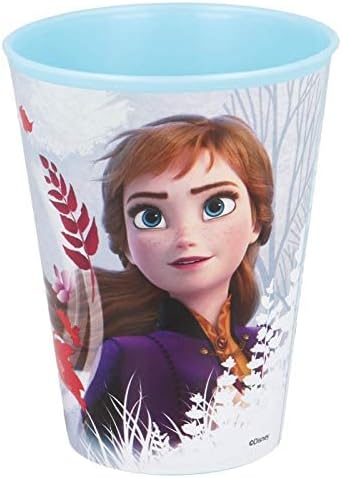 Bicchiere in plastica per bambini con grafica Frozen da 430 ml