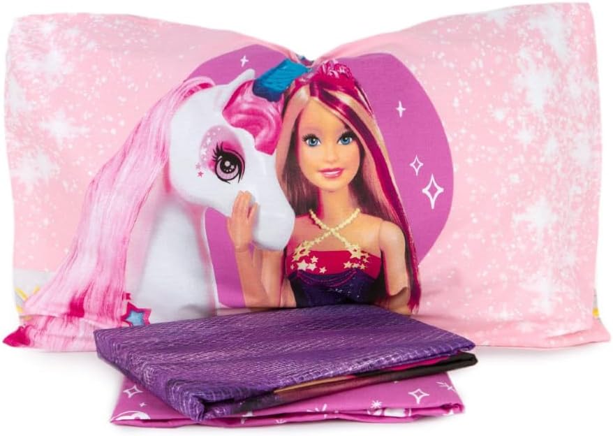 Set Lenzuola Barbie e Unicorno Singolo
