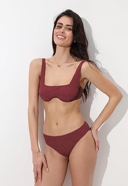 Lovable Parte Bassa del Costume Slip Mare a Vita Media con Fodera Frontale L0EMD