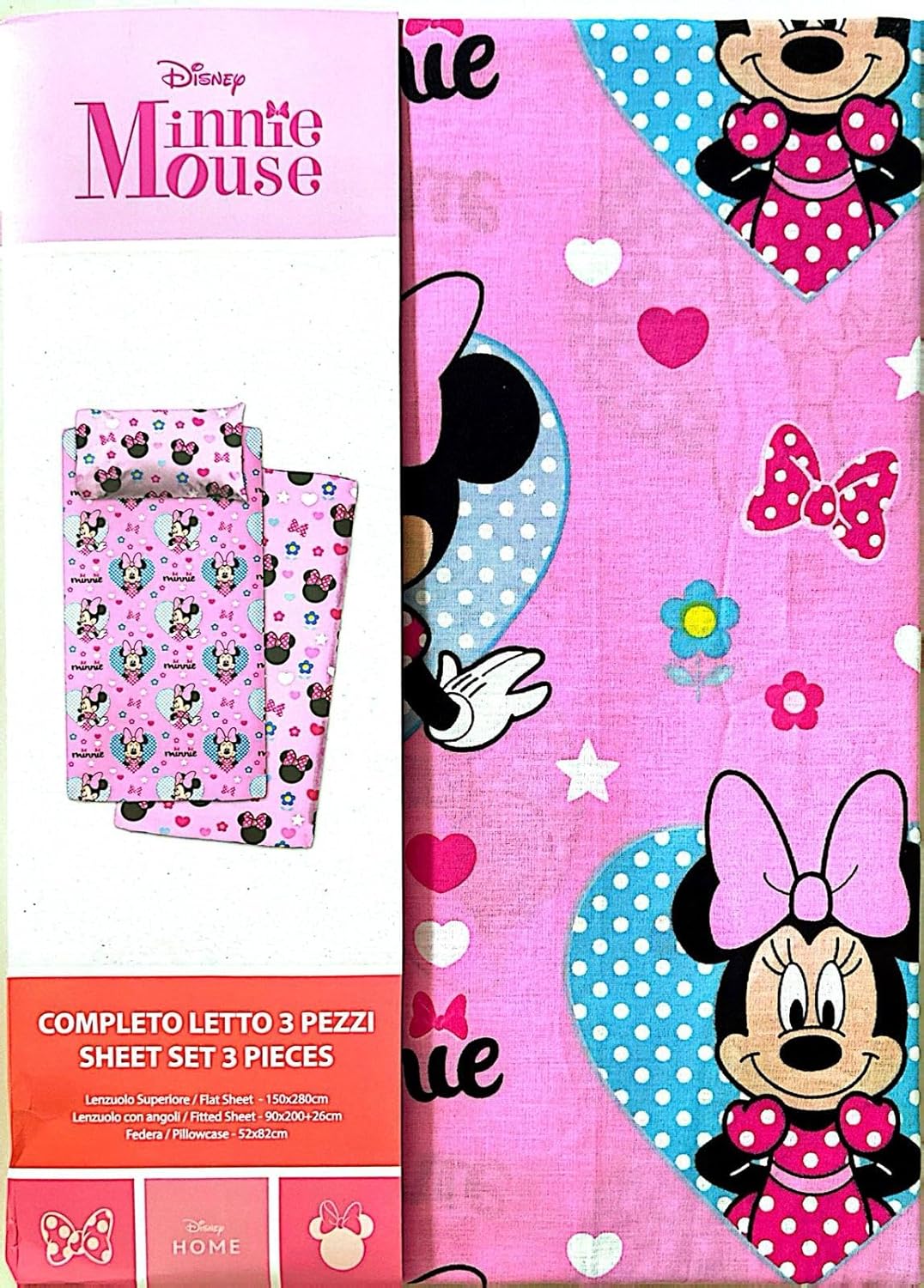 Disney Completo Letto Singolo Minnie