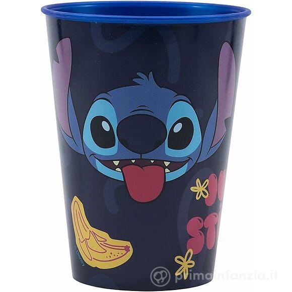 Bicchiere in plastica per bambini con grafica Disney Stitch da 260 ml