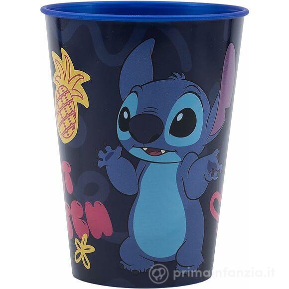 Bicchiere in plastica per bambini con grafica Disney Stitch da 260 ml