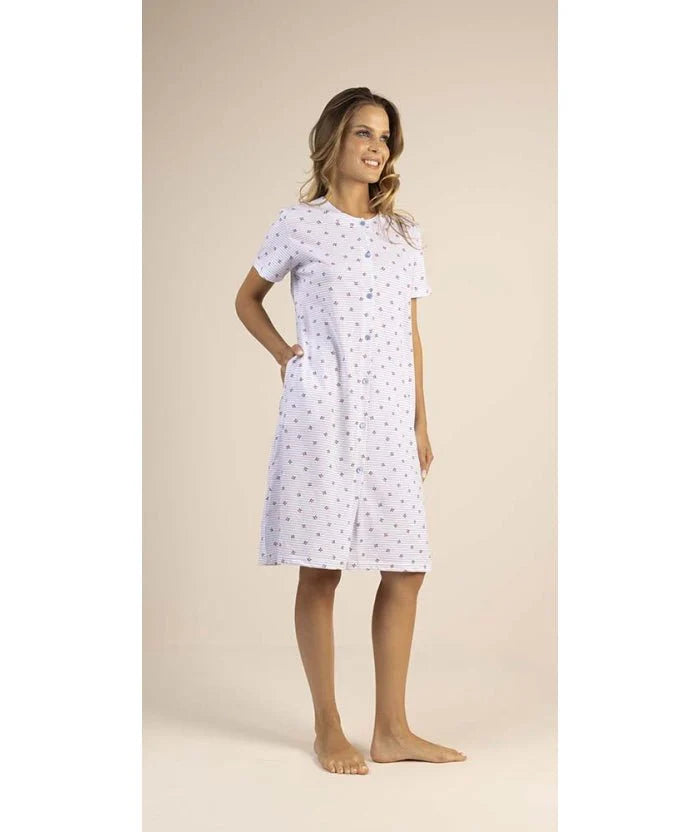 Gary Camicia da notte mezza manica aperta donna Jersey 5327