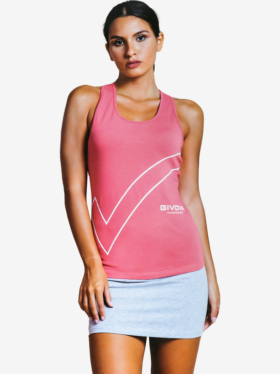 Givova Completo donna top + gonna in cotone