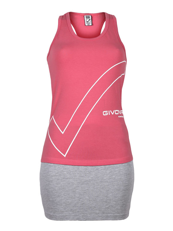 Givova Completo donna top + gonna in cotone