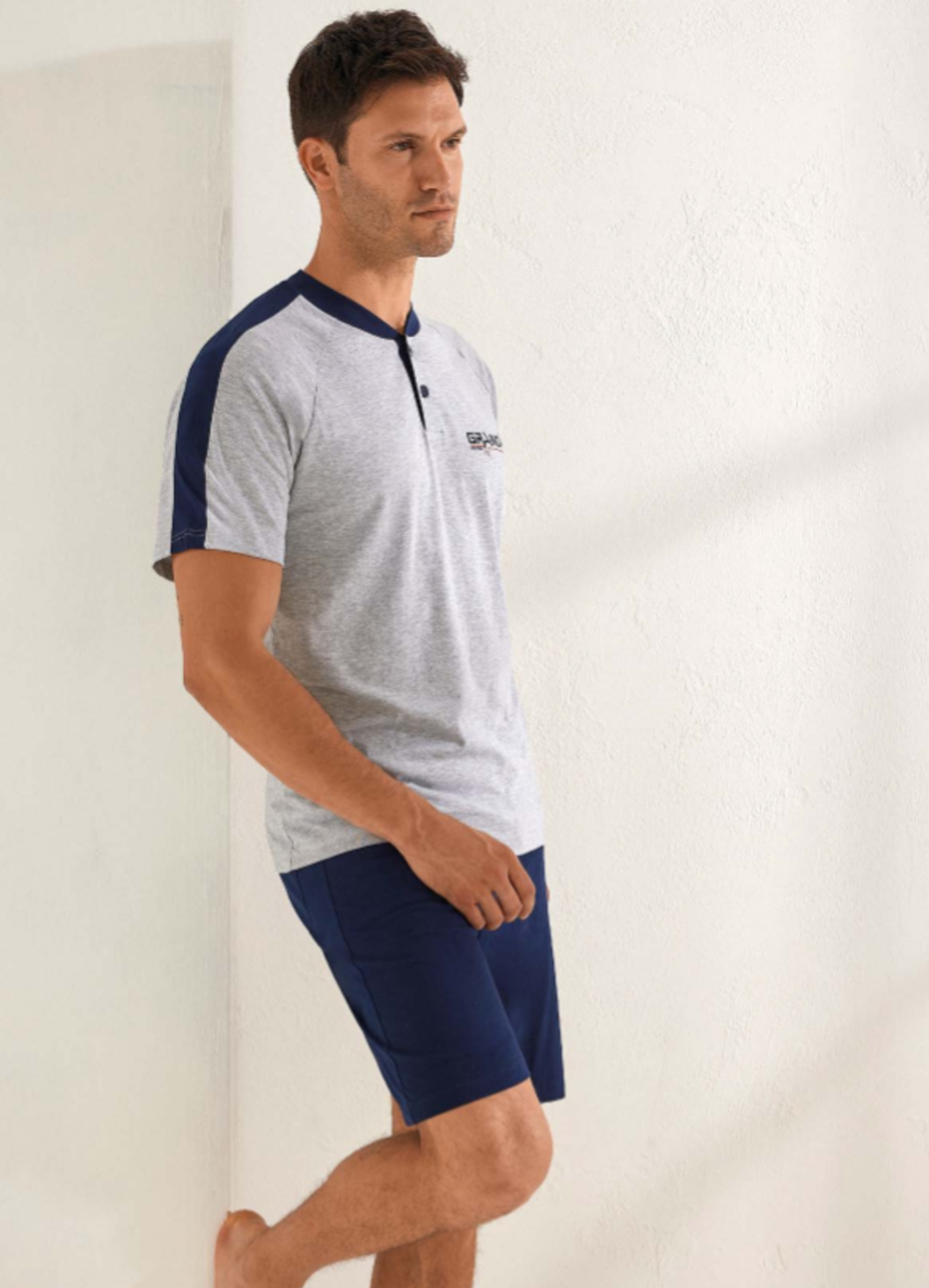 Il Granchio Pigiama Uomo in Cotone GP1121