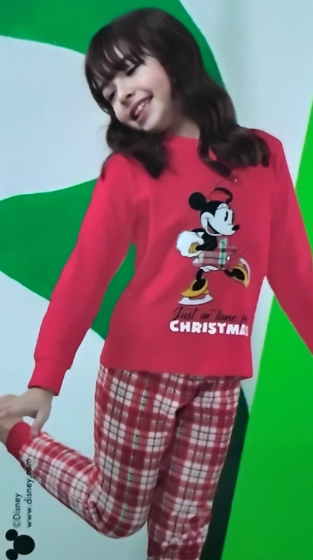 Pigiama Natale Minnie bambina DY50E7049