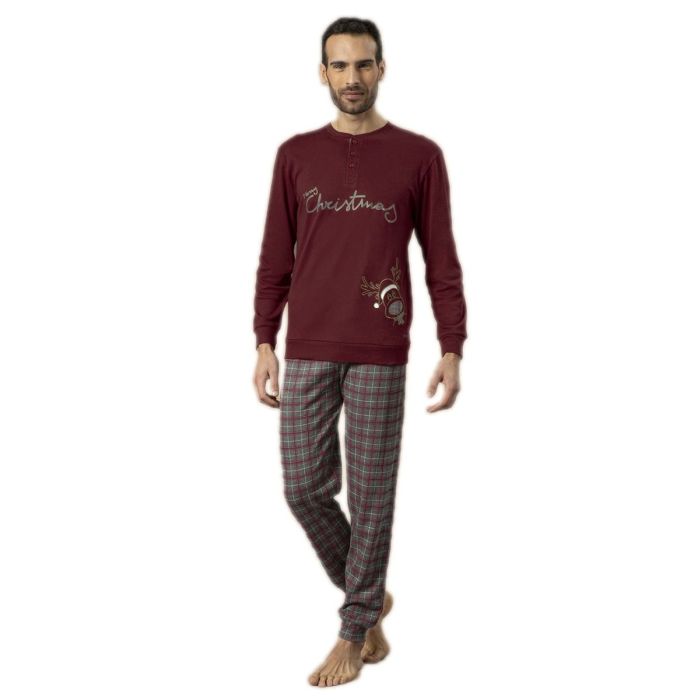 iRGE Pigiama Ragazzo Tartan Scozzese Caldo Cotone
