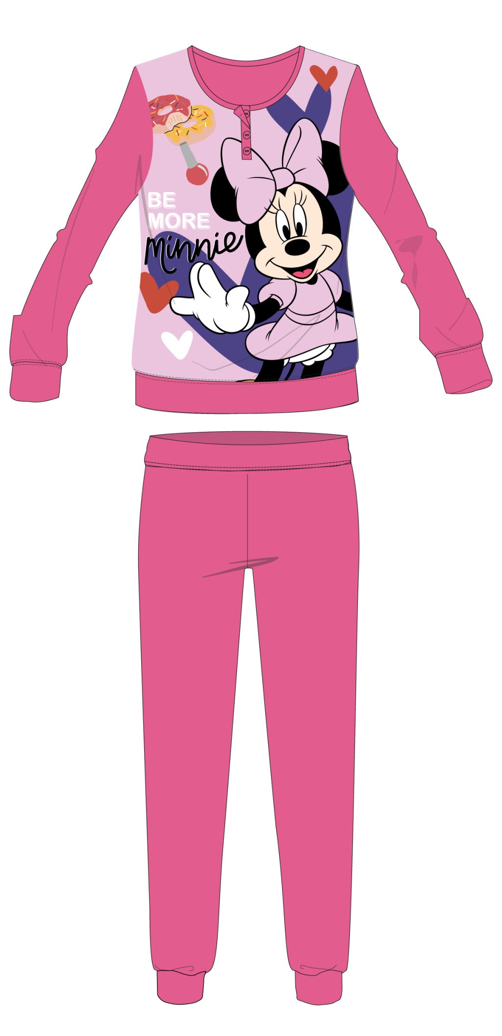 Pigiama in coral Disney Minnie 0618