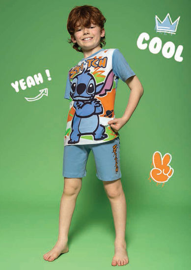 Stitch Pigiama corto da bambino in cotone DY40G7521