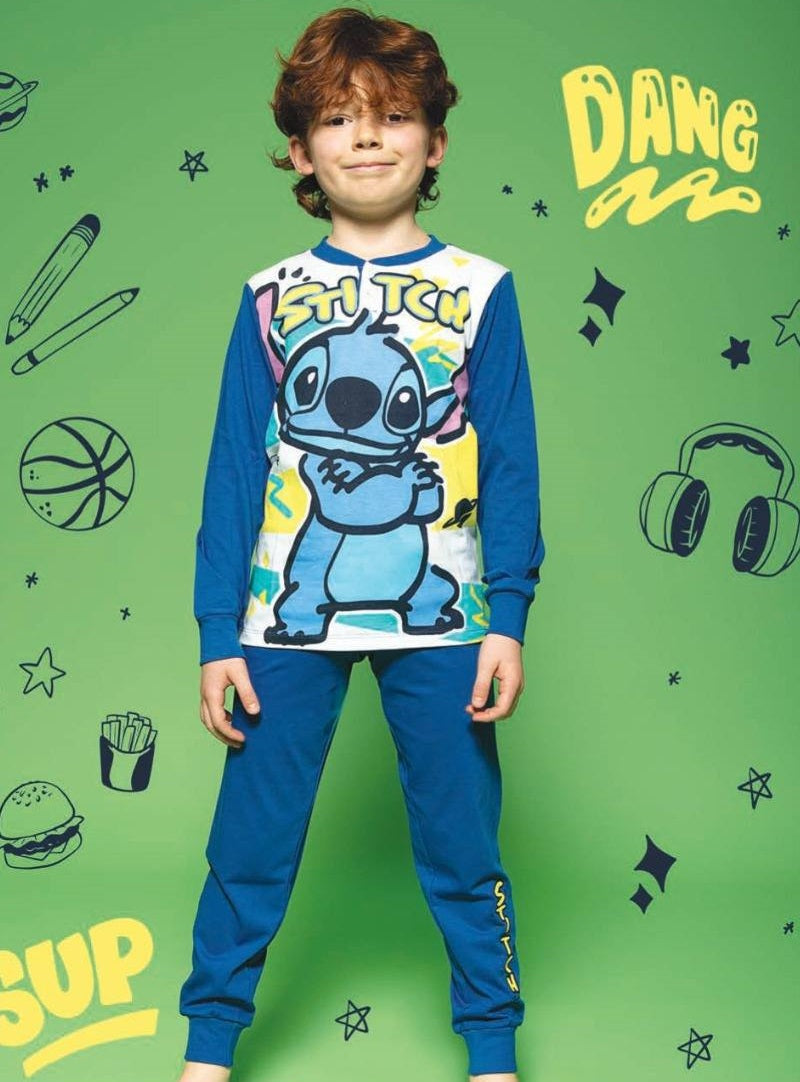 Stitch Pigiama Bimbo in Cotone Jersey Estivo Leggero DY40G7590