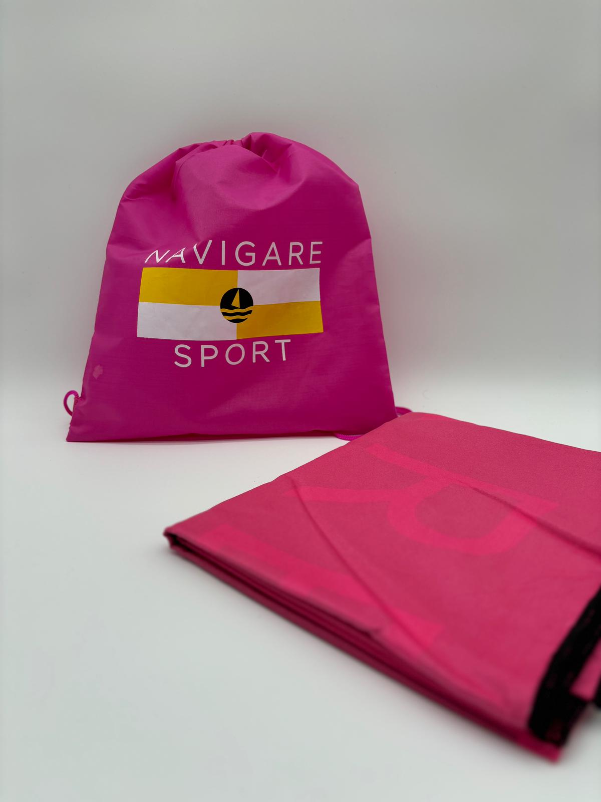 Telo mare microfibra Navigare Sport con sacca