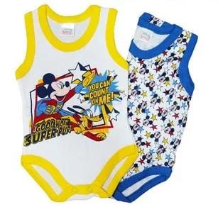 Disney 2 Body Spalla Larga Disney Mickey Mouse Giallo/Blu