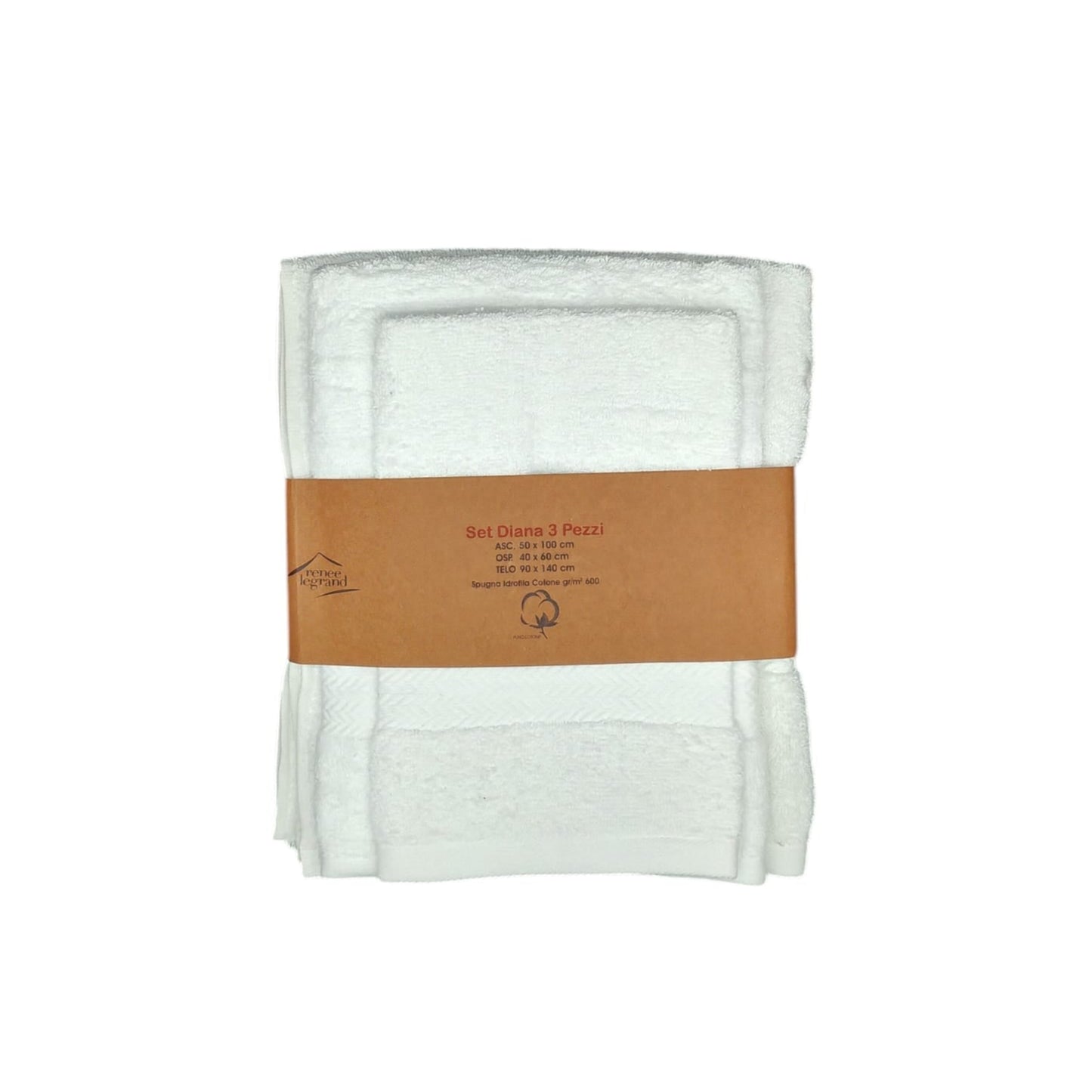 Renee Legrand Asciugamani Set 3 pezzi Diana