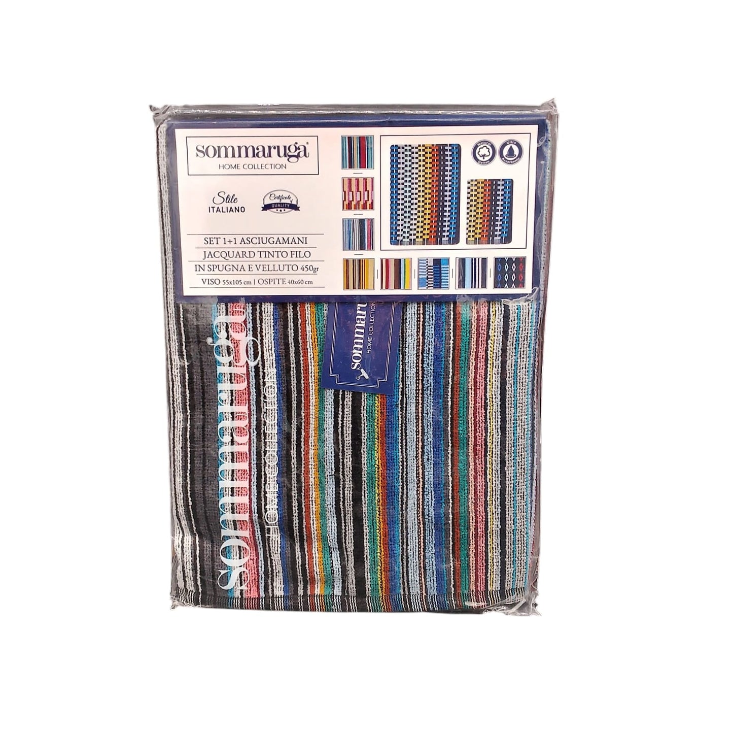 Sommaruga Set asciugamani viso + ospite BA10016