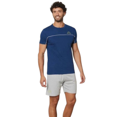 Kappa Pigiama Uomo Calibrato Mezza Manica e Pantaloncino KMS25435