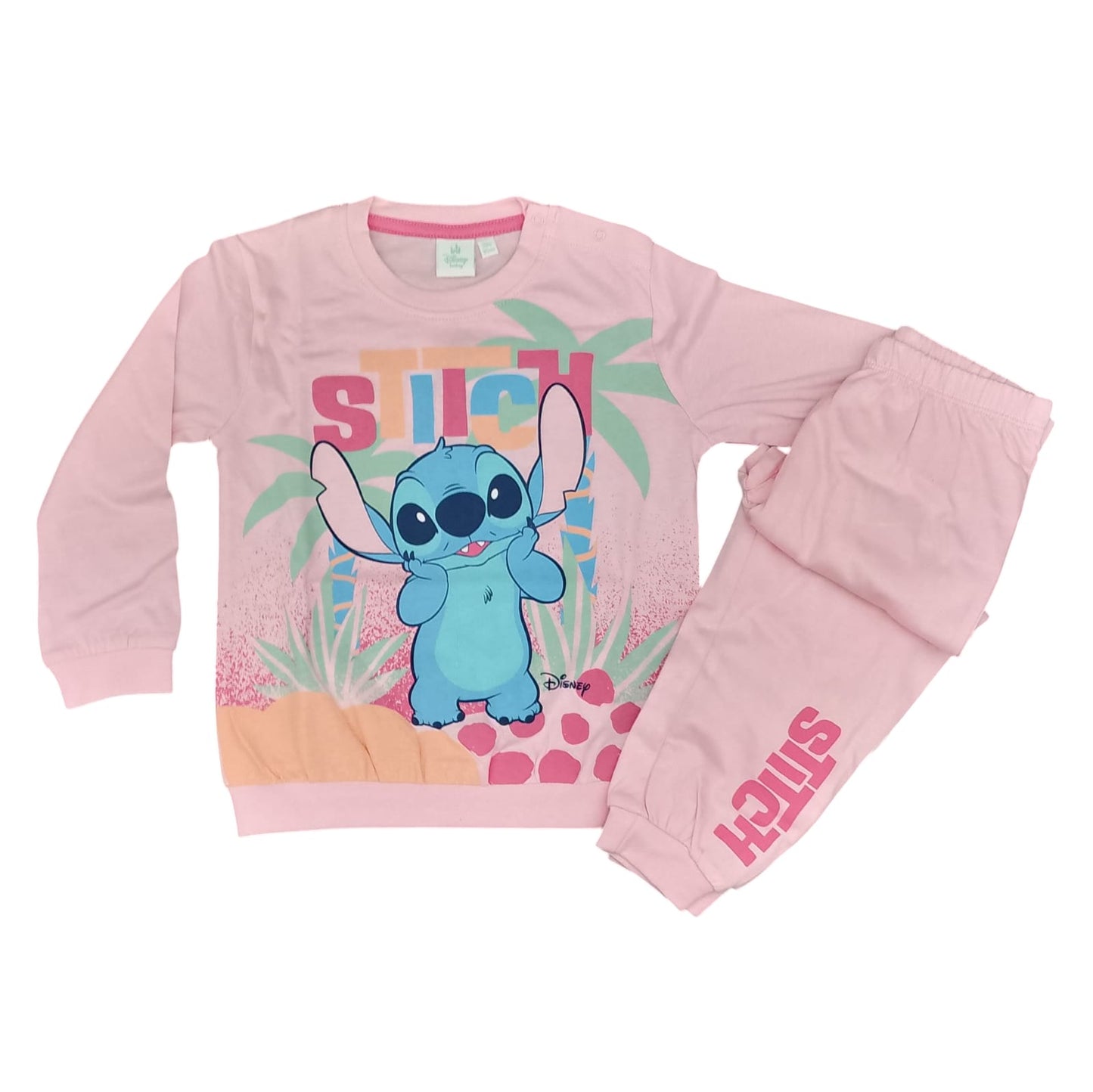 Stitch Pigiama cotone estivo Disney neonata baby DY32B2002