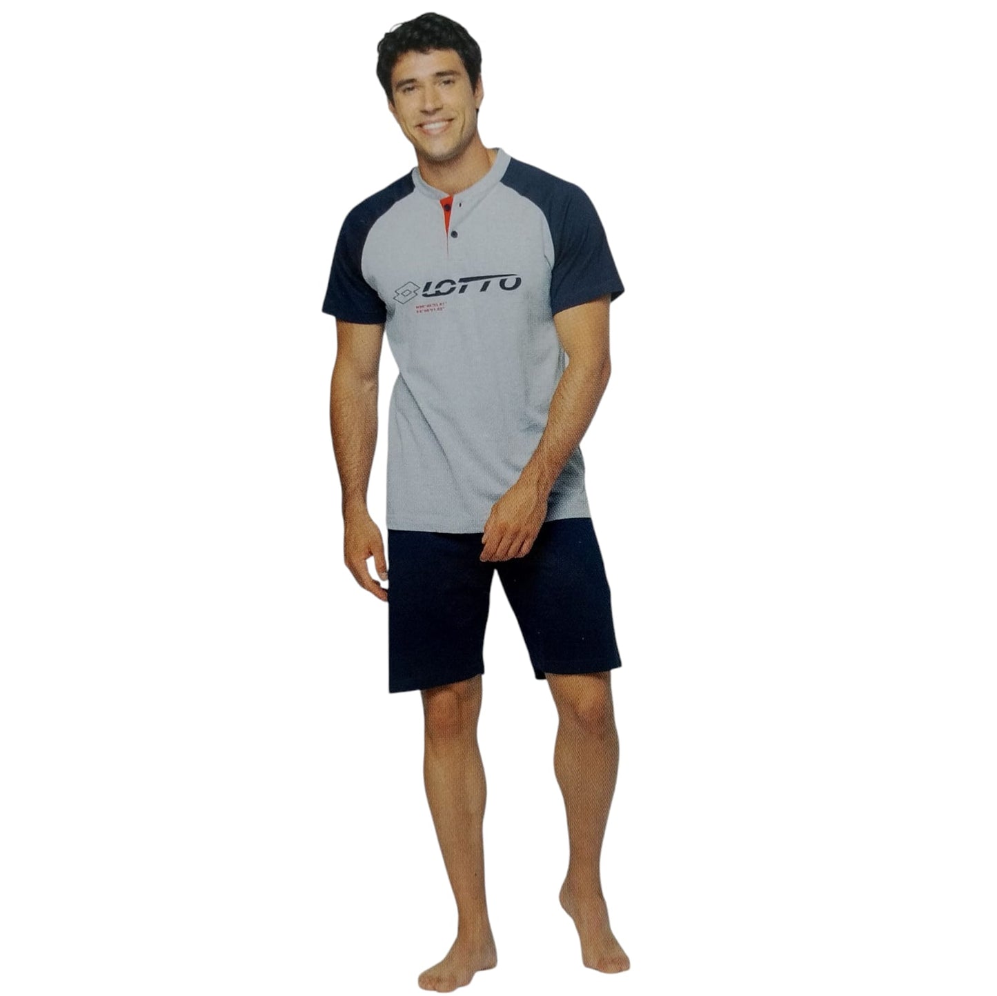 Lotto Pigiama Uomo estivo corto in cotone LP1187