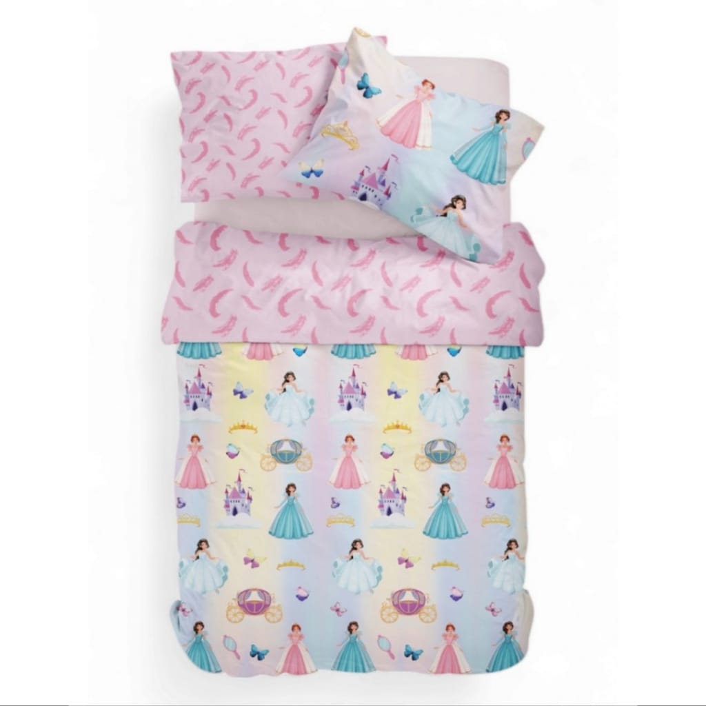 Completo lenzuola letto singolo Principesse Disney