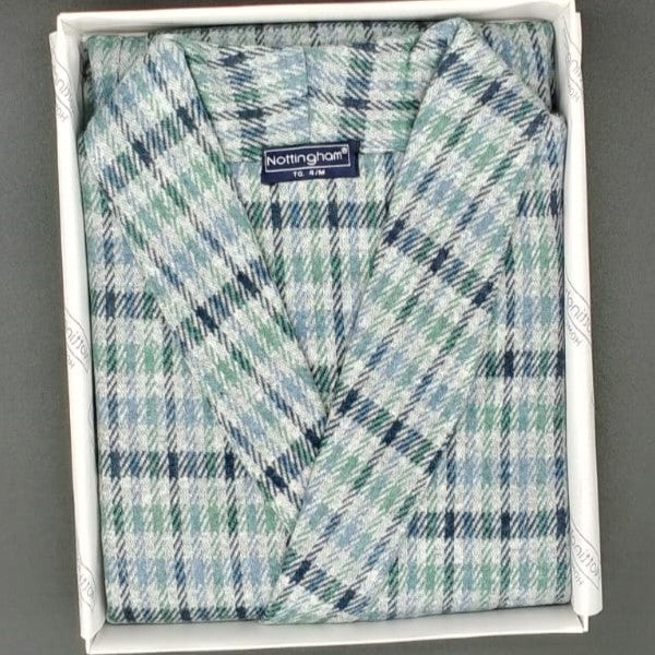 Vestaglia in jacquard fantasia quadri Nottingham PV41301-JN