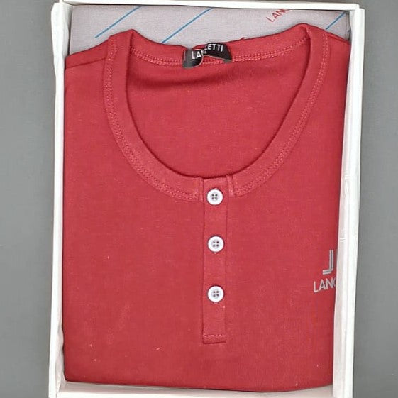 Lancetti Pigiama Uomo Interlock Caldo Cotone LMW00146