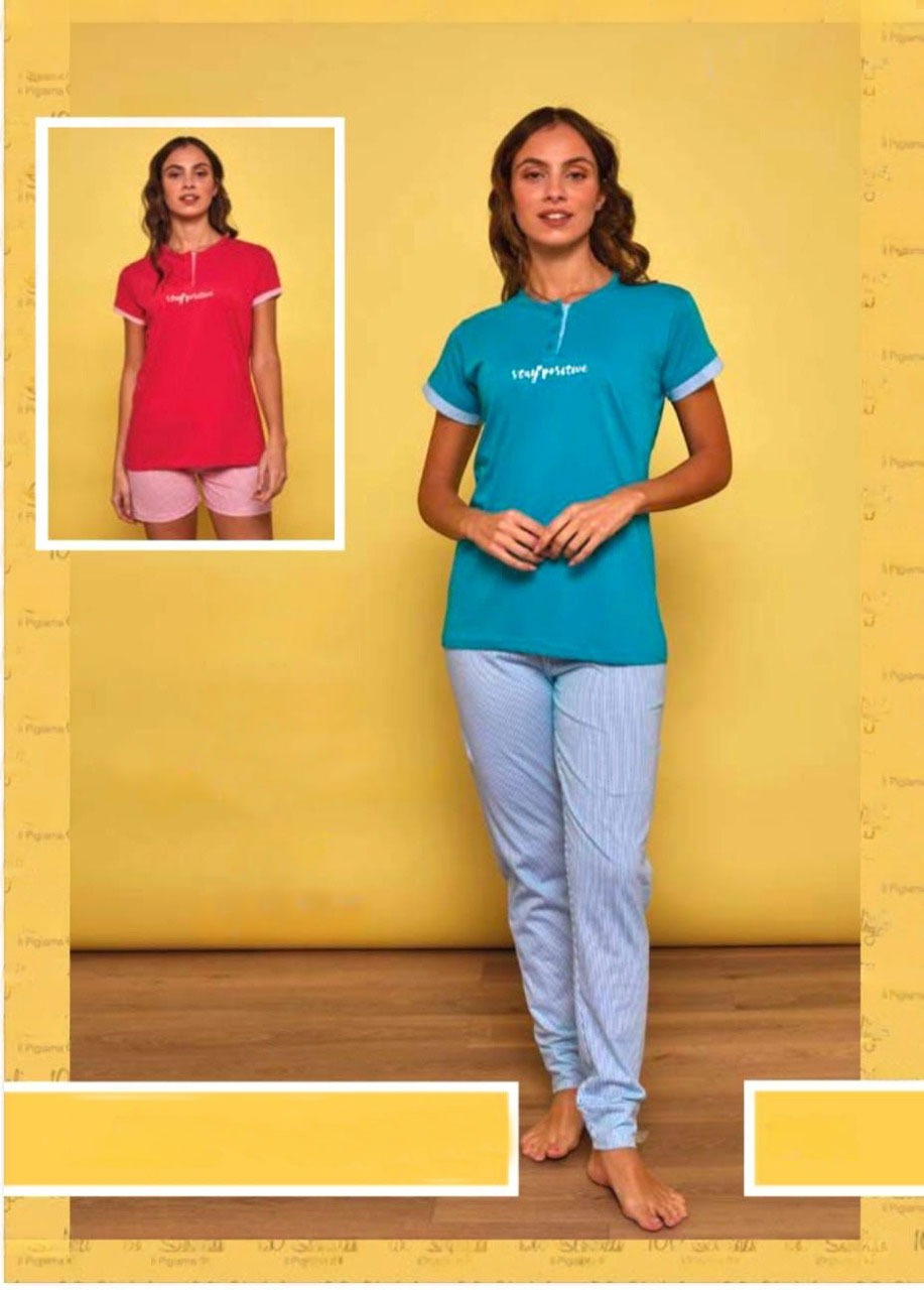 100 SBADIGLI pigiama donna 3 PEZZI DLC-712