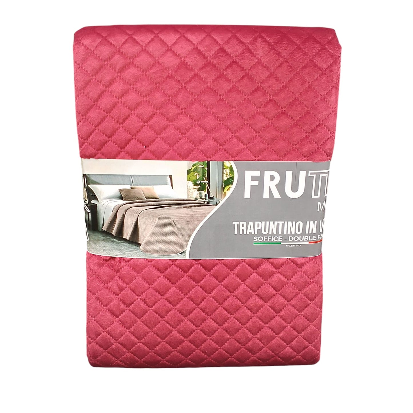 Frutta Trapuntino in velluto Singolo - Soffice