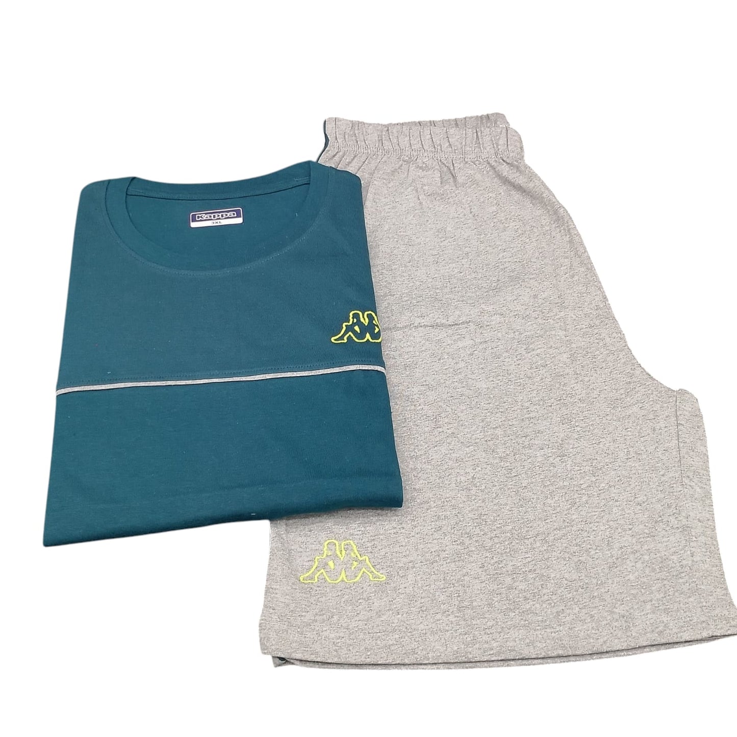 Kappa Pigiama Uomo Calibrato Mezza Manica e Pantaloncino KMS25435