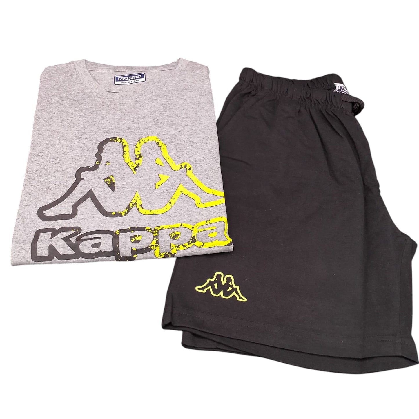 Kappa Pigiama Uomo Estivo Mezza Manica e Pantaloncino KMS25436