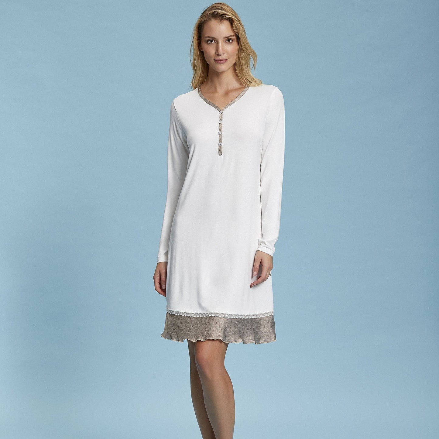 Andra Camicia notte donna manica lunga 7399