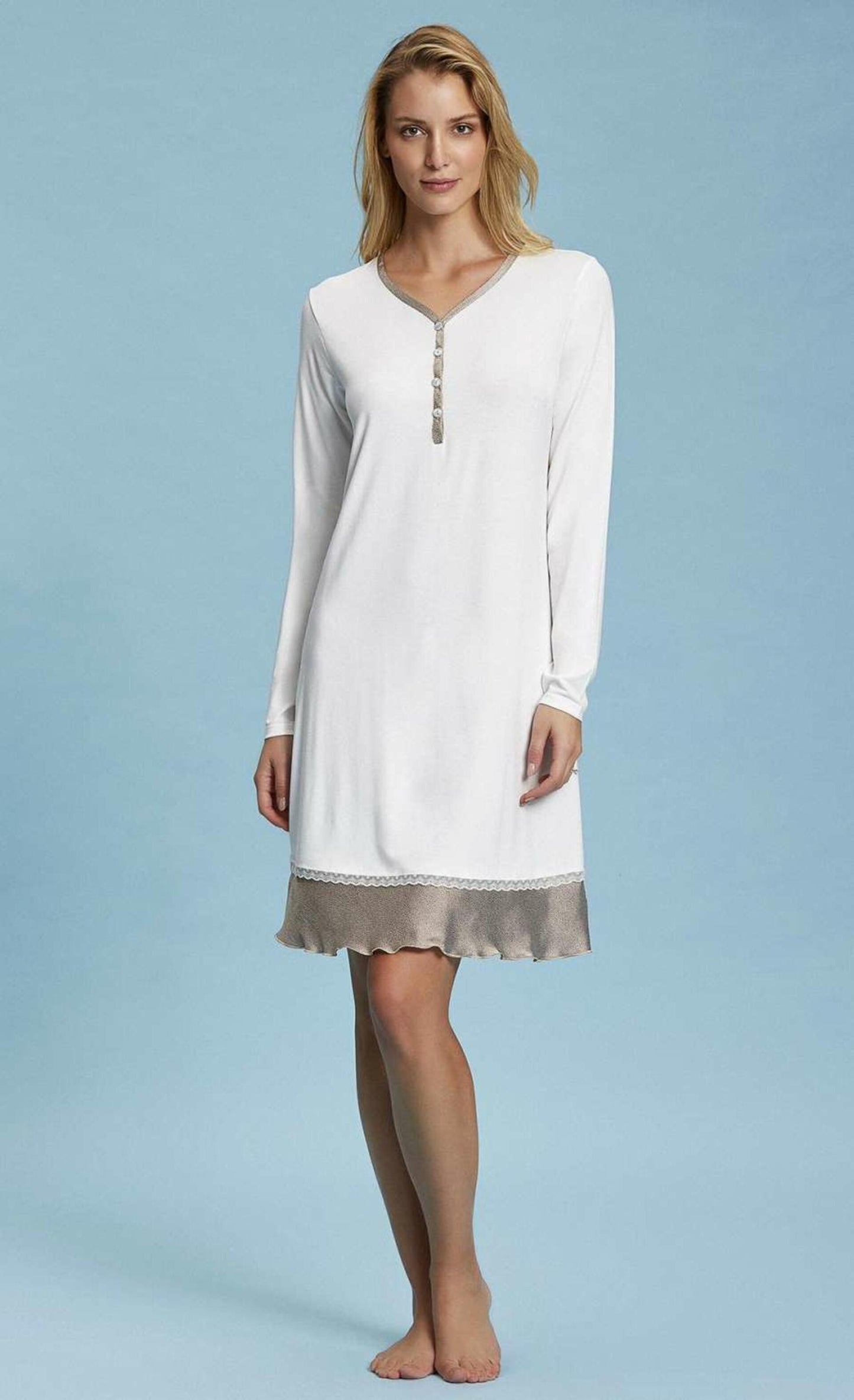 Andra Camicia notte donna manica lunga 7399