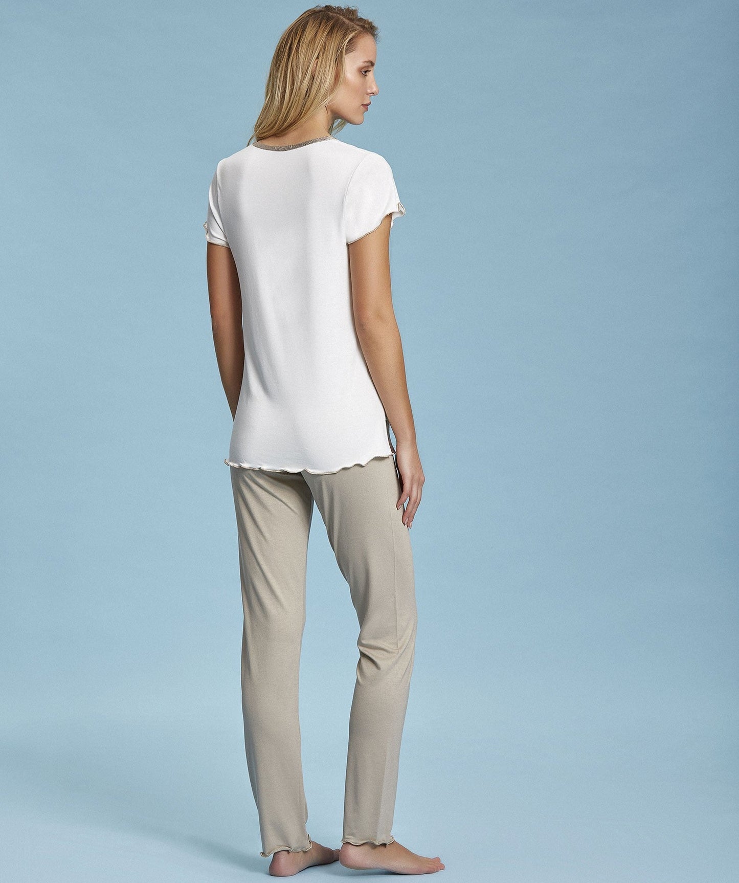 Andra Pigiama donna manica corta e pantalone lungo 7405