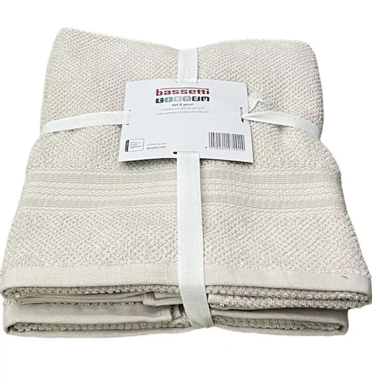 Bassetti Trendy Asciugamani SET 6 pezzi