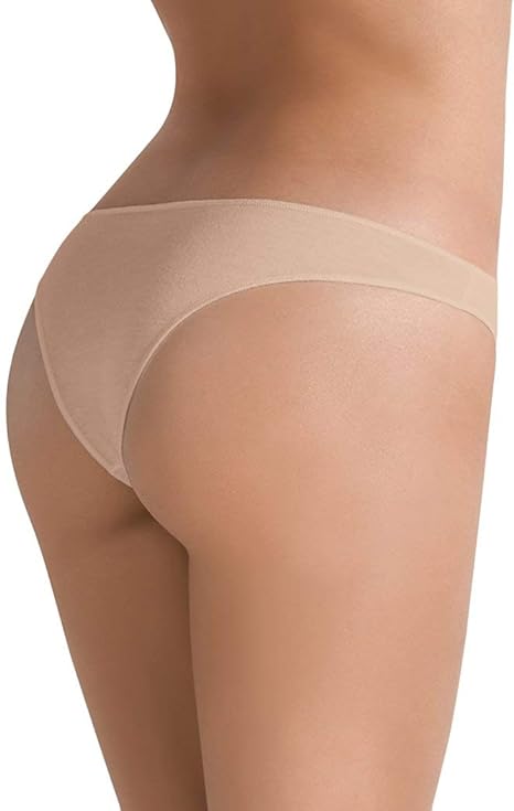 Cotonella Slip Donna brasiliana 3 pezzi mini in Cotone Bielastico