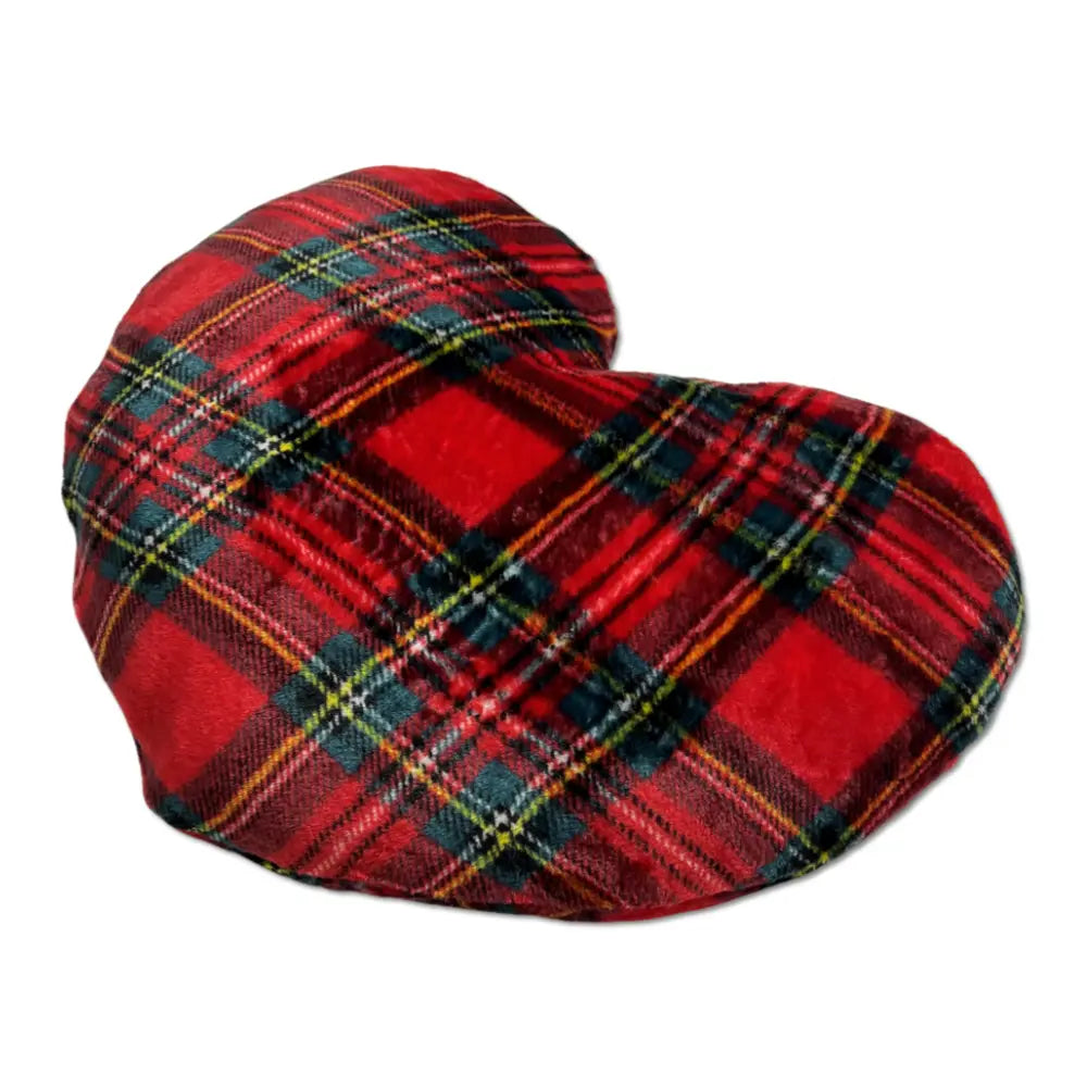 Tartan Cuscino in Velluto Sagomato a Cuore