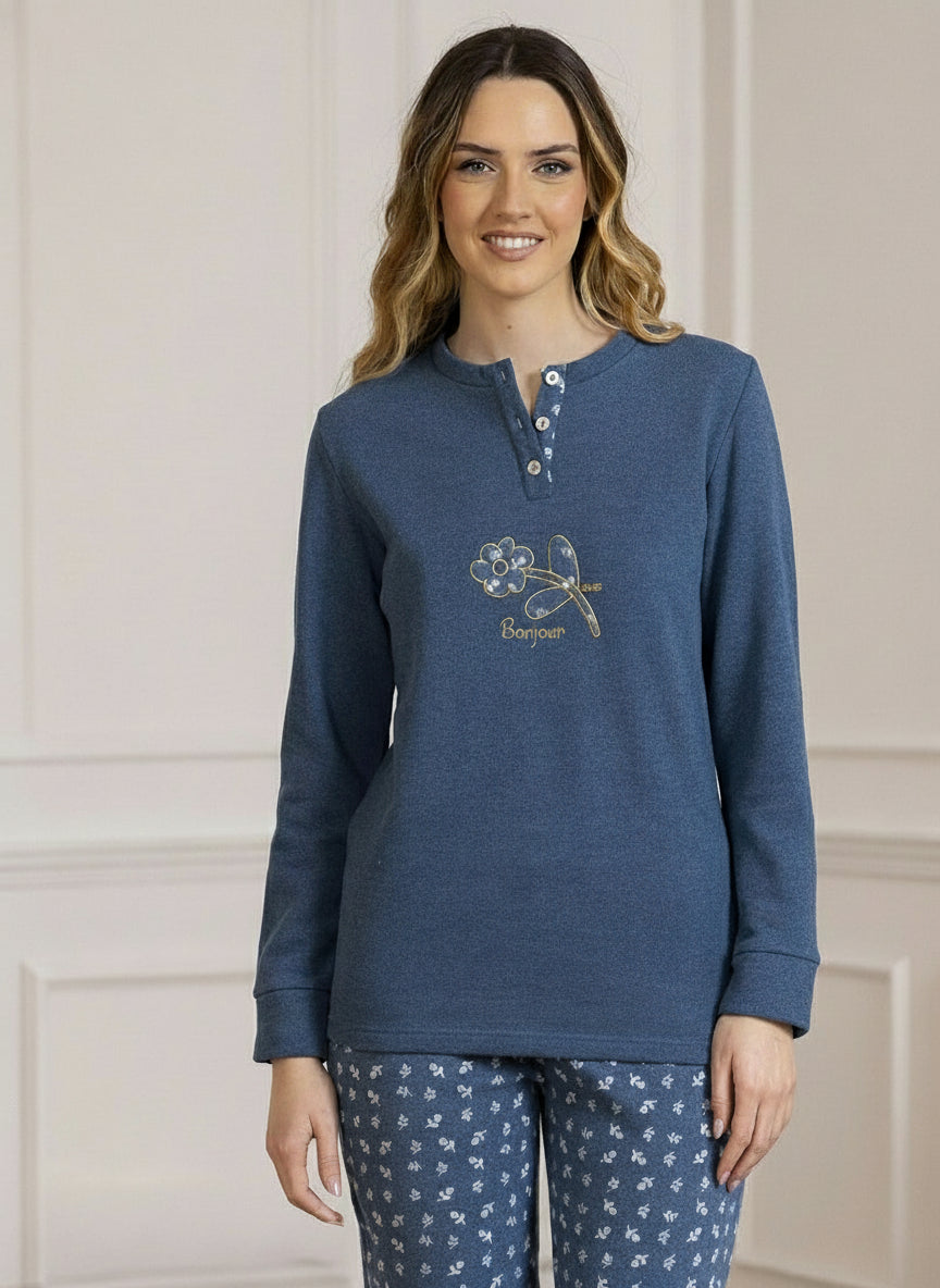 Irge Pigiama Donna punto Milano Calibrato CDPM244