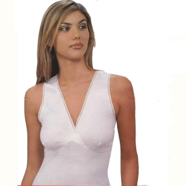 Leable Canotta Spalla Larga In Cotone Con Reggiseno Preformato 1402