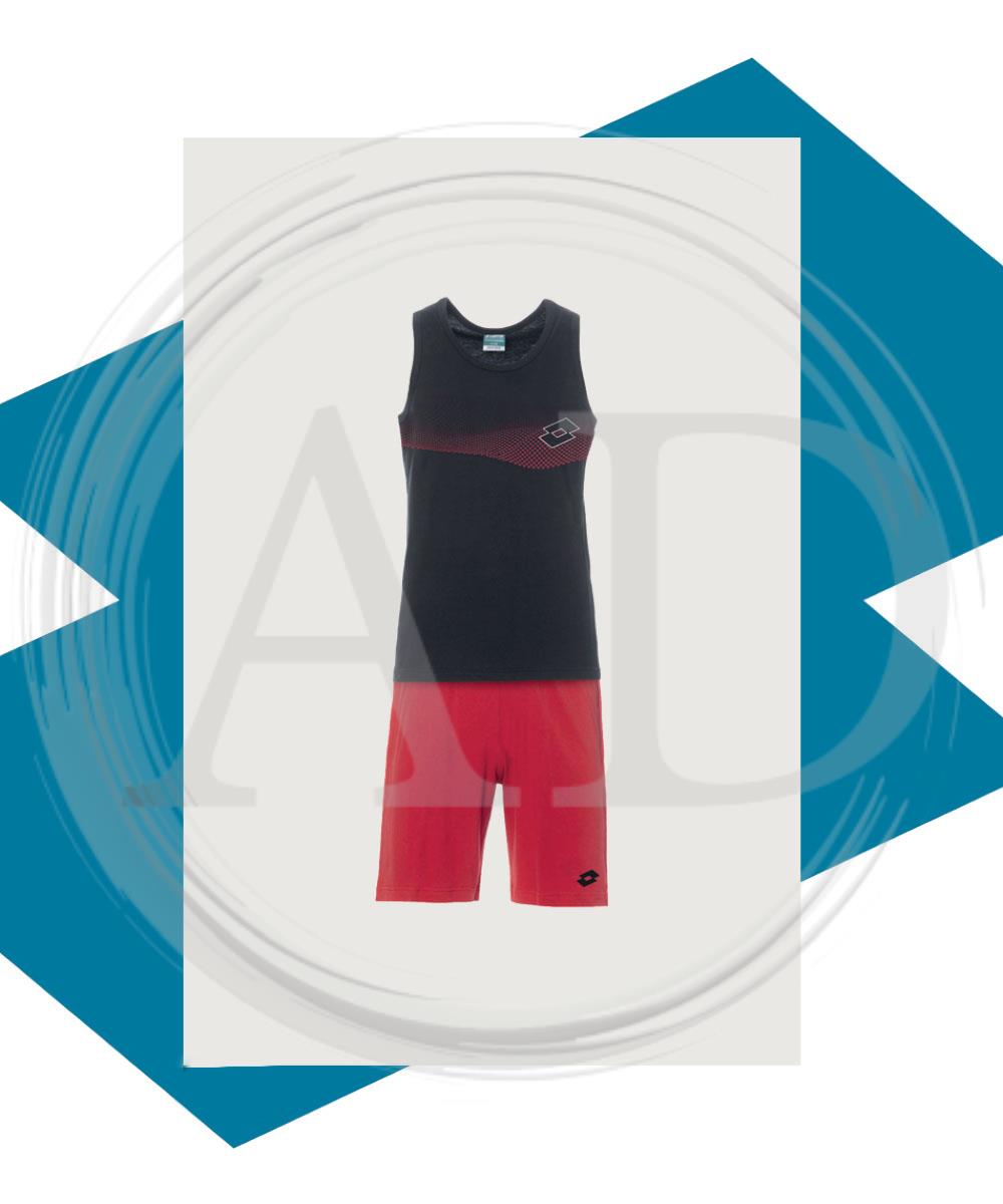 Lotto Pigiama Uomo estivo corto in cotone LP1213