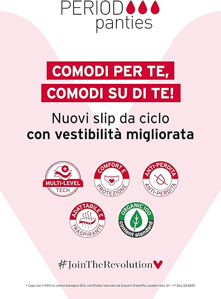 Lovable Slip da Ciclo Mestruale Flusso Abbondante L0DPL