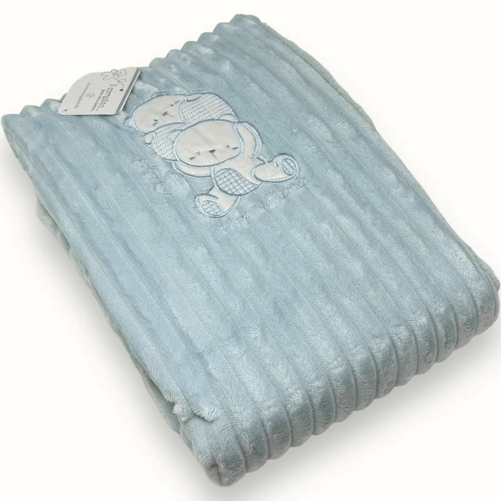 Nazareno Gabrielli Piumoncino Culla In Pile ricamo Bear Ng4744