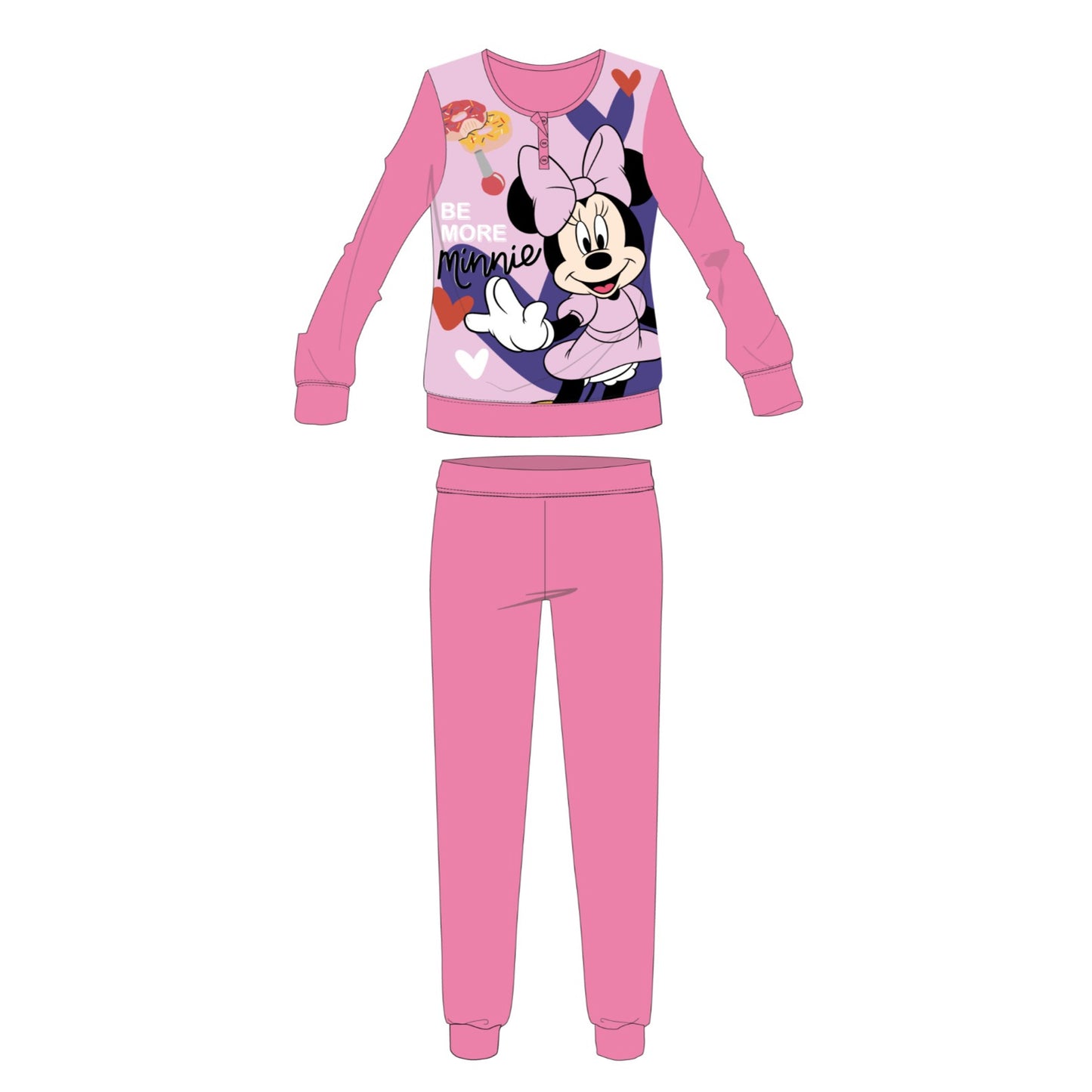 Pigiama in coral Disney Minnie 0618