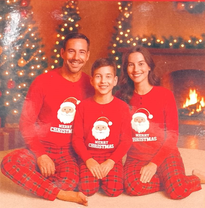 Suprema Pigiama Uomo Natale in caldo cotone