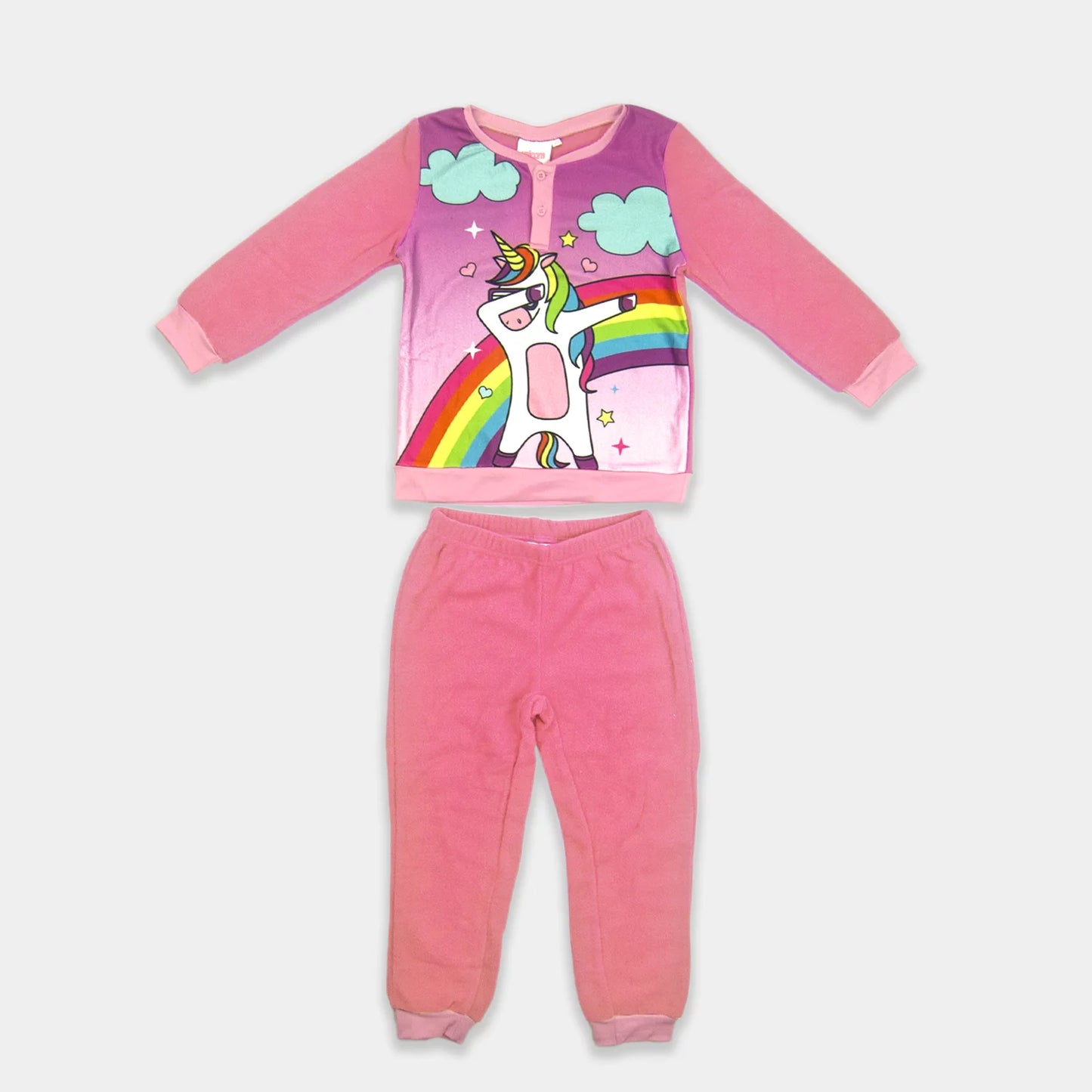 Pigiama bimba in coral Unicorno 1350