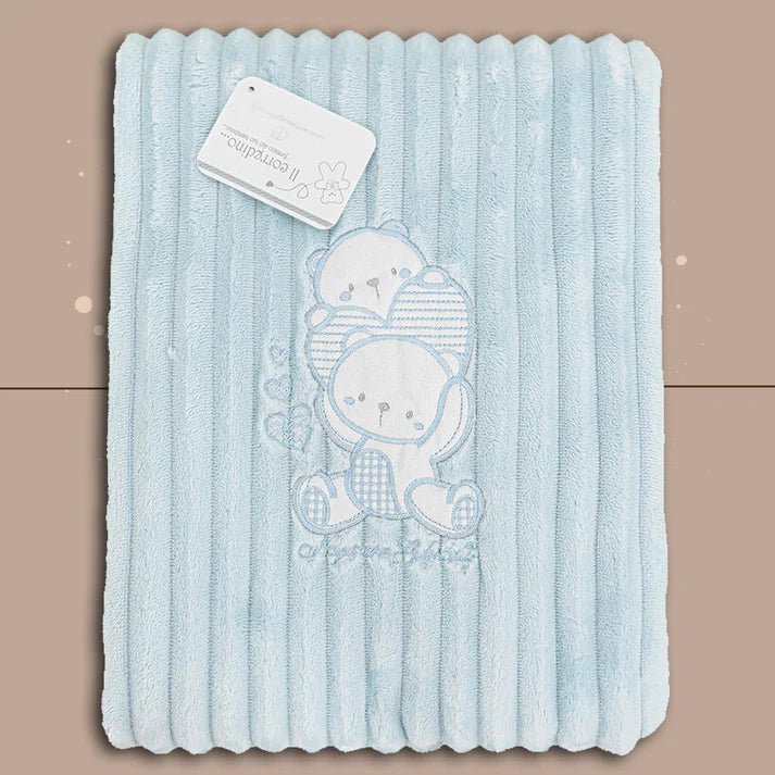 Nazareno Gabrielli Piumoncino Culla In Pile ricamo Bear Ng4744