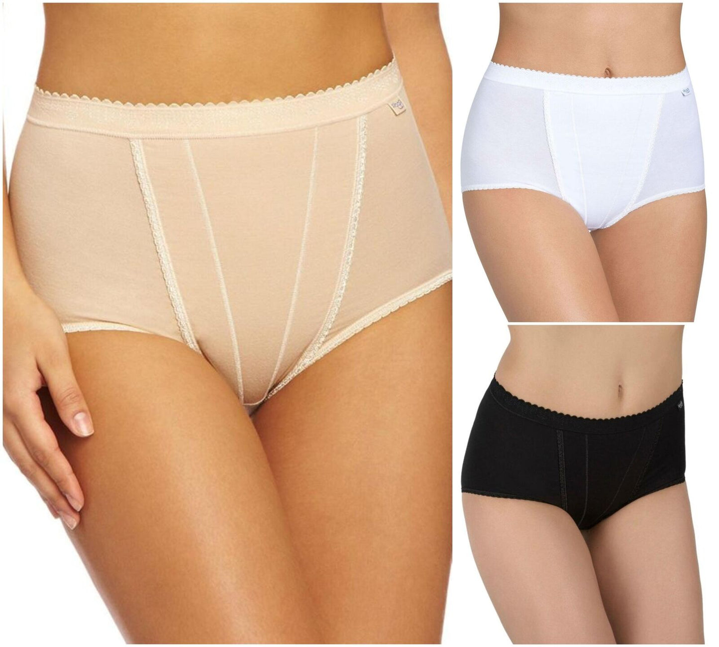 Sloggi mutande donna vita alta Control Maxi Confezione da 2 Slip
