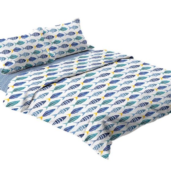 Sespi di SG HOME Trapuntino 2 Posti + Completo Letto Tinta Unita