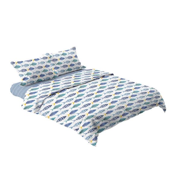 Sespi di SG HOME Trapuntino 2 Posti + Completo Letto Tinta Unita