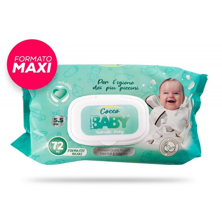 Setablu Salviettine Baby Cocco 72 Pz XXL