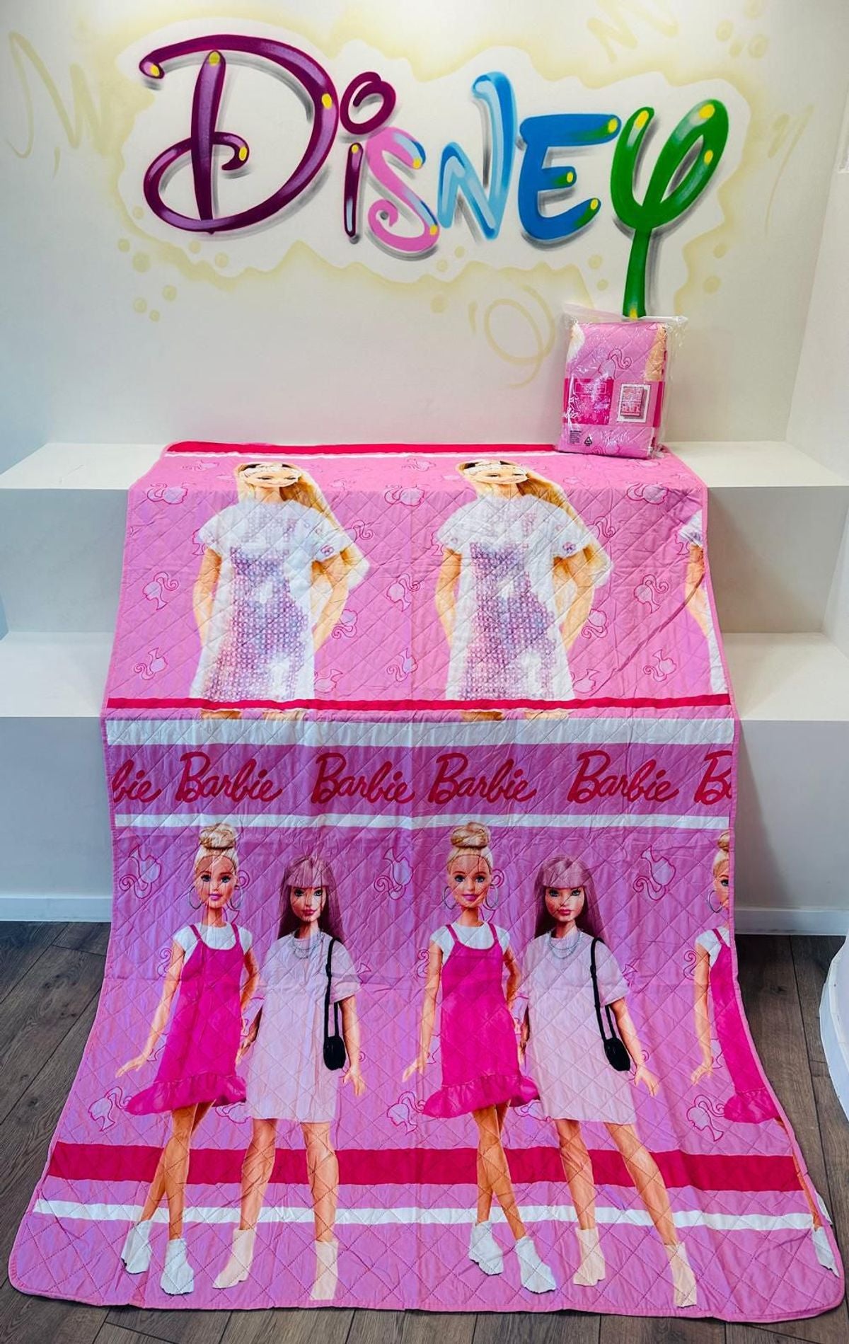 Trapuntino Letto Singolo Barbie Disney Home